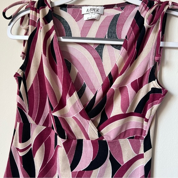 Vintage A. Byer Groovy Abstract Print Tank Top - Picture 2 of 5